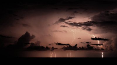 Lightning Storm at sea after leaving Huatuclo, Mexico