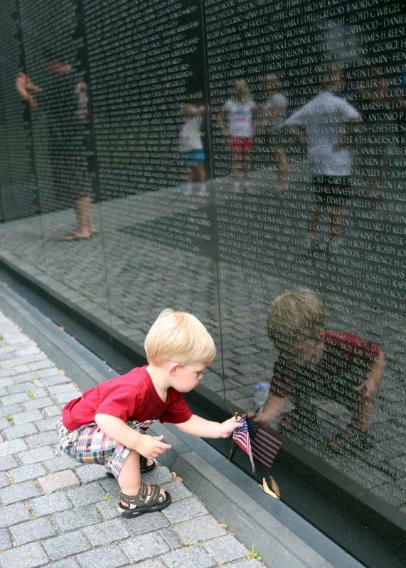 Will at Vietnam Memorial