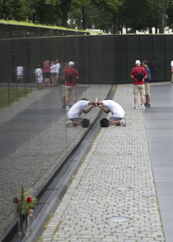 At the Vietnam Memorial