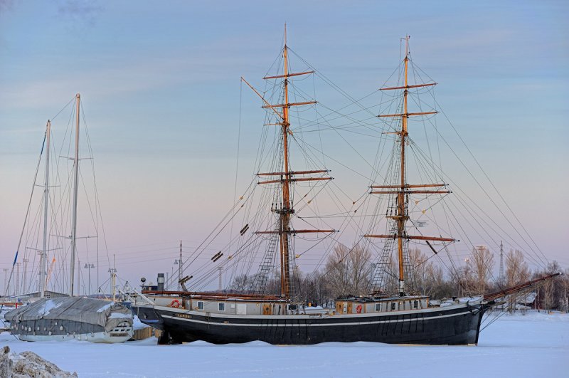 Masts at Sunset