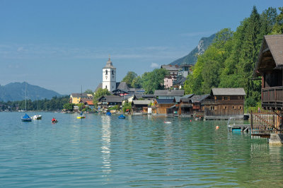 View of St Wolfgang from the East