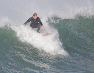 Surfing Morro Rock, January 2008