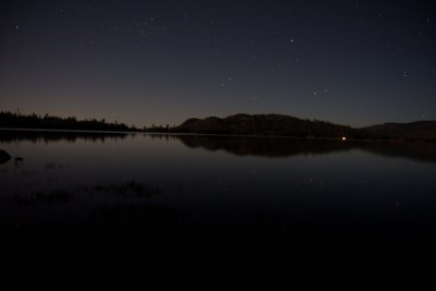 Loon Lake after dark