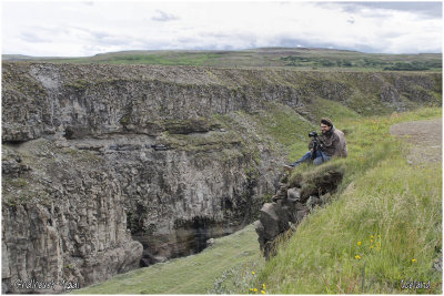 Taking a good position over Gullfoss