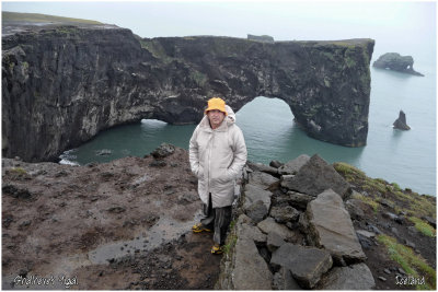 Dyrholaey arch with Yigal