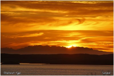 Sunset near Borgarnes