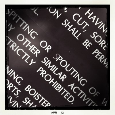 spitting or spouting