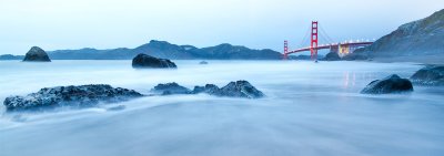 Golden Gate Bridge waves