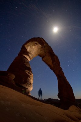 Delicate arch self-portrait