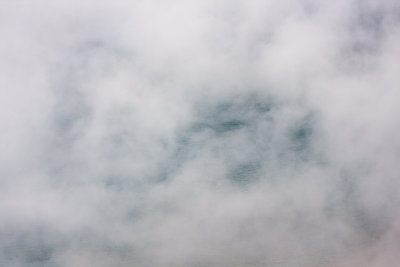 Steaming geyser
