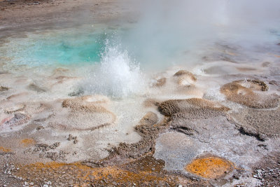 Bubbling geyser