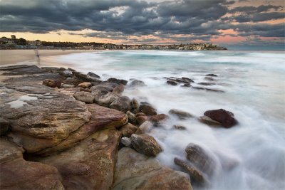 Bondi beach sunset