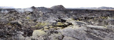 Volcanic lava field