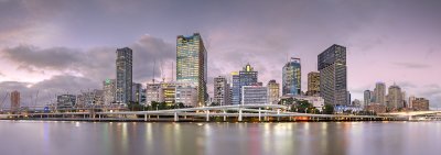 Brisbane river skyline