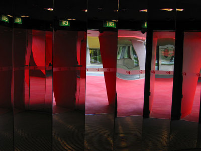 Mirrored Internal Wall - Australian National Museum, Canberra.