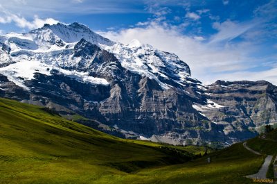 Snow peaks in Alps