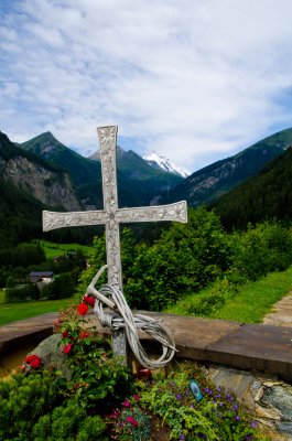 Memorial honoring those who died while mountain climbing, Heiligenblut, Austria