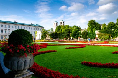 Gardens of Palace, Salzburg, Austria