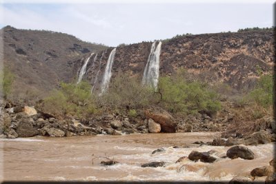 Waterfalls near to Wadi Darbat Oman