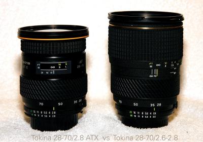 Tokina 28-70 F:2.8 vs F:2.6-2.8