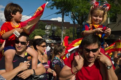 Spain wins College Street