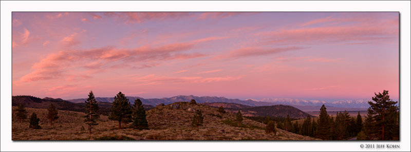 Sunset View Towards White Mountains, Inyo National Forest, California, 2011