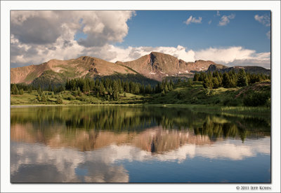 Snowdon Peak Reflected in Little Molas Lake, San Juan National Forest, Colorado, 2011