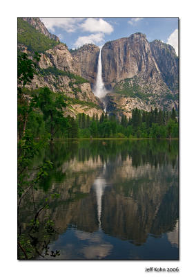 Upper Yosemite Fall, Flooded Meadow Reflection