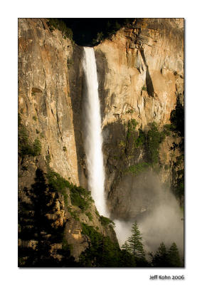 Evening Light on Bridalveil Fall