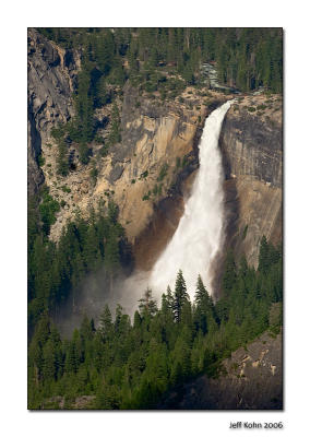 View of Nevada Fall from Washburn Point