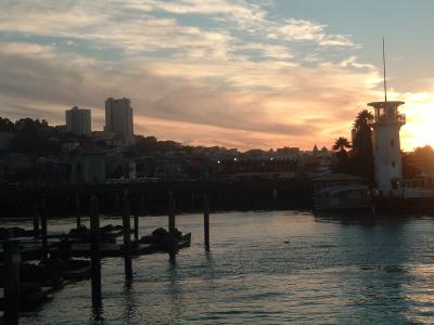 SF at sunset
