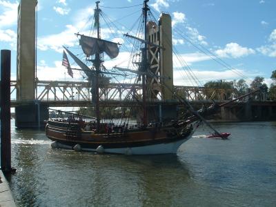 Tall Ship on Sacramento River