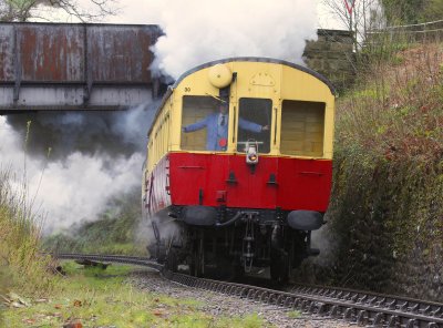 Auto-train on its was to Glyndyfrdwy (well something like that) to do the new extension shuttle