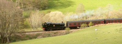 5199 approaching Deeside Halt