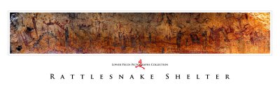Art Poster_Rock Art_Pictograph_Lower Pecos_Rattlesnake Shelter_12x36 copy.jpg