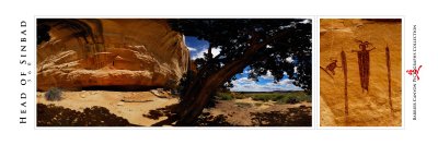 Rock Art_Pictograph_Barrier Canyon Style_San Rafael Swell_Head of Sinbad_Panel