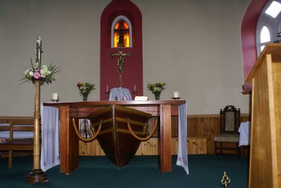 boat hull altar