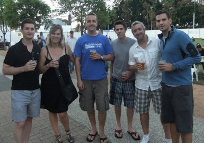 Rugby game viewers