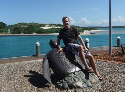 Me on the turtle