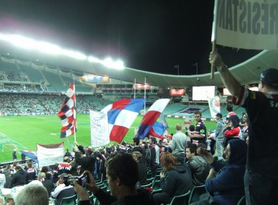 The Sydney Roosters rugby game