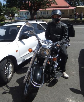 Me on motorbike in Helensburgh NSW