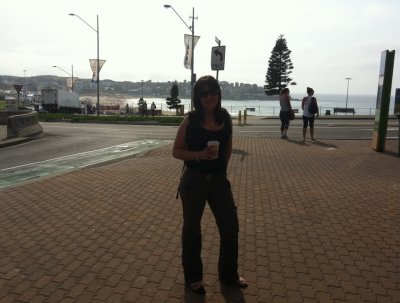 Pam at Bondi Beach