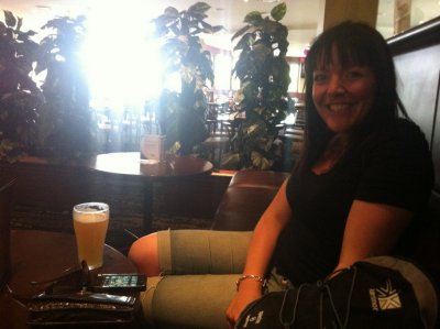 Pam at pub in Berowra