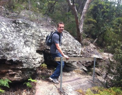 Me hiking in Mount Kuring-Gai