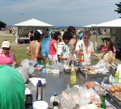 Bronte Beach BBQ action