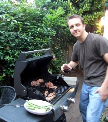 Me grilling at Pam's