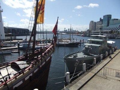 Replica of the old Captain Cook ship - HMAS Endeavour