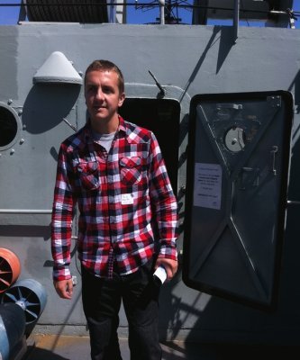 Me on the HMAS Vampire