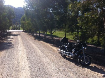Motorcycle road trip to the Outback - this is in Mudgee NSW