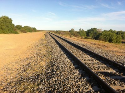 Railroad track near Menindee